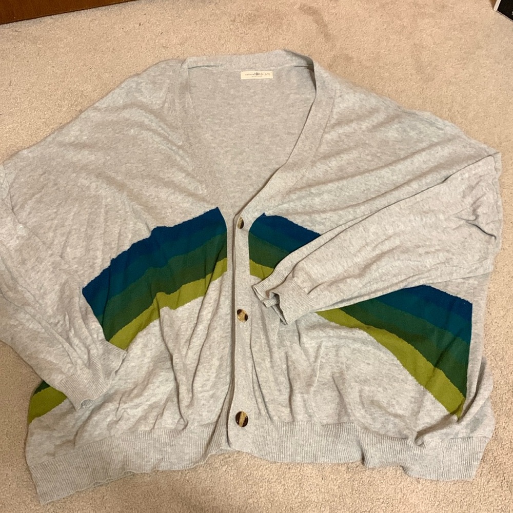 Natural Life Color block Cardigan